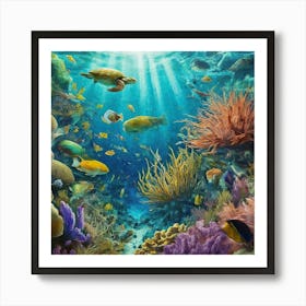 Coral Reef 1 Art Print