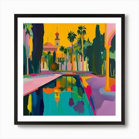 Abstract Park Collection Maria Luisa Park Seville Spain 1 Art Print