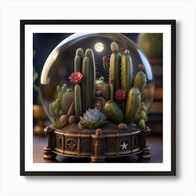 Cactus Garden 1 Art Print