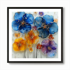 Glass Flowers Art Print