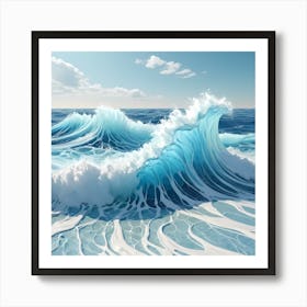 Ocean Wave 1 Art Print