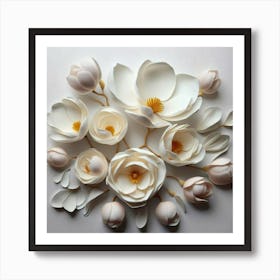 Magnolias Art Print