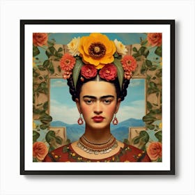 Default Default Vintage Frida Kahlo For Defferent Seasons Aest 0 (1) Art Print