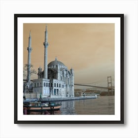 Ortakoy, Istanbul, Turkiye. Art Print