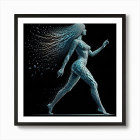 Woman Walking Art Print