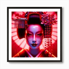 Japan Geisha Visual 57 Art Print