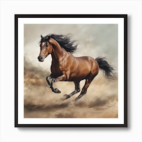 Horse Galloping 2 Art Print