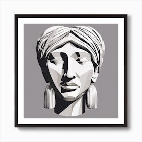 Egyptian Head Art Print