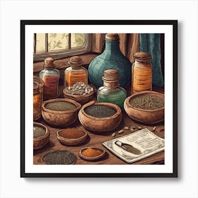 Traditional Indian Medicine 2 Art Print