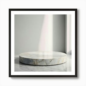 Round Marble Coffee Table 7 Art Print