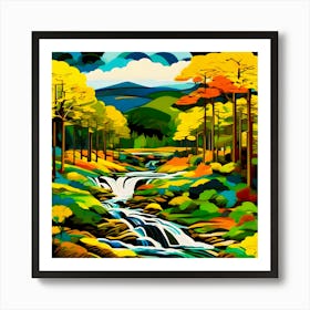 Autumn In The Mountains Art Print