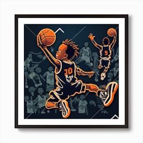 Basketball Player 1 Art Print