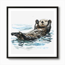 Sea Otter Art Print