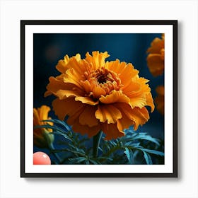 Orange Flowers Art Print