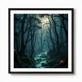 Most Attractive Forest Beauty Art Print