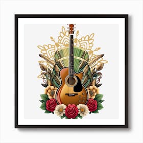 Acoustic Guitar 3 Art Print