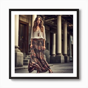 Bohemian Fashion Art Print