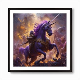 Unicorns & Zombies Art Print