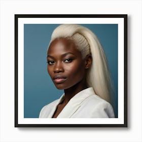 Portrait Of A Young Black Woman Art Print
