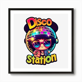 Disco Station 1 Art Print