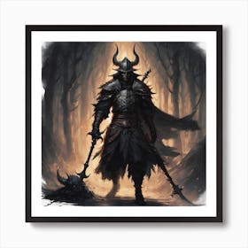 Dark Elf Art Print