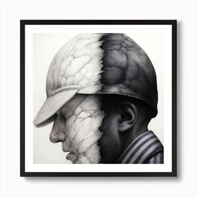 Man'S Head Art Print