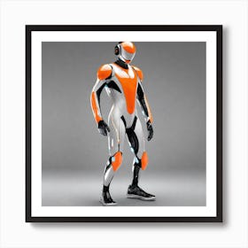 Futuristic Robot 45 Art Print