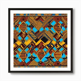 Afghan Tribal Pattern Art Print