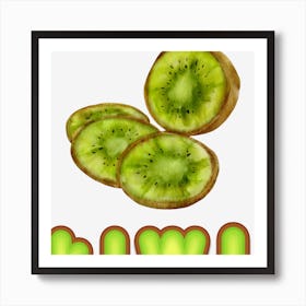 Fresh kiwi Art Print