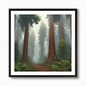 Redwood Forest Art Print