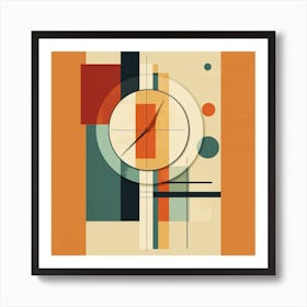 Abstract Clock Canvas Print Art Print