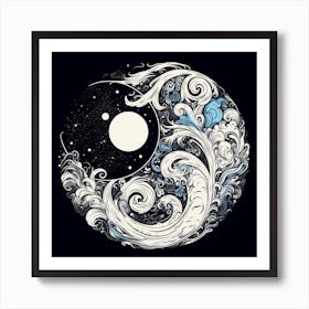 Yin Yang 30 Art Print