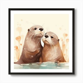 Otter Lovers Poster