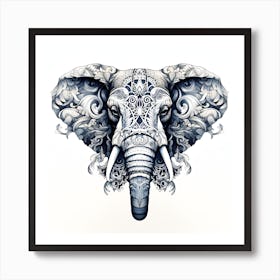 Elephant Series Artjuice By Csaba Fikker 016 1 Art Print