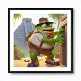 Frog explorer 1 Art Print