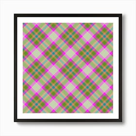 Plaid Fabric 135 Art Print