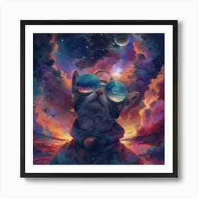 Cat In Space 1 Art Print