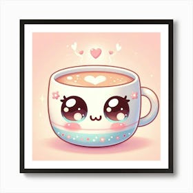Cute Coffee Mug Art Print