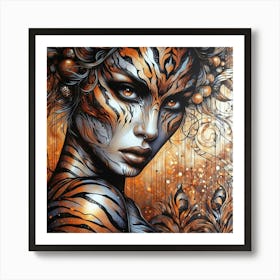 Tiger Woman 1 Art Print