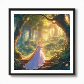Princess In The Forest 1 Art Print