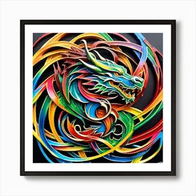 Celtic Dragon 2 Art Print