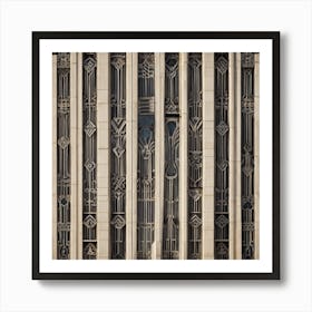 Deco Building 6 Art Print