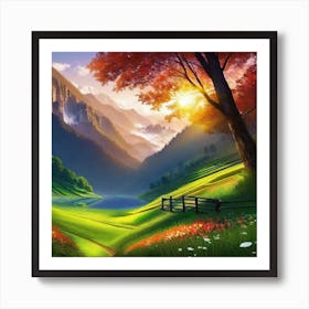 Landscape Painting 76 Art Print