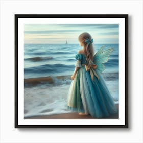 Fairy On The Beach 1 Art Print