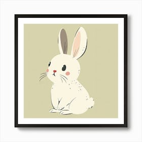 Charming Illustration Rabbit 3 Art Print