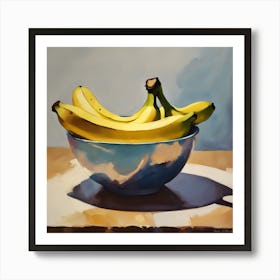 Bananas In A Bowl Art Print