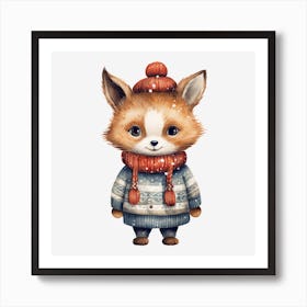 Cute Fox 4 Art Print