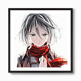 Anime boy Art Print