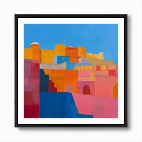 Abstract Travel Collection Jaipur India 4 Art Print