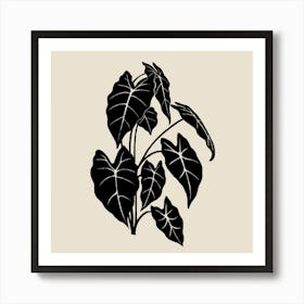 Monochromatic Foliage I Art Print